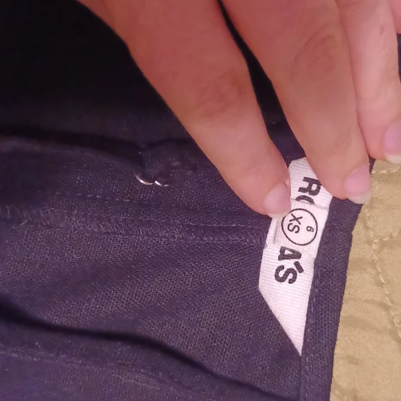 Rolla's Eve Linen dress black button front midi XS - Picture 7 of 10